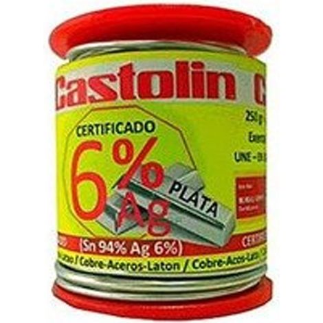 Castolin 6% argent 2,0mm 250gr 3060RTE bobine d'étain