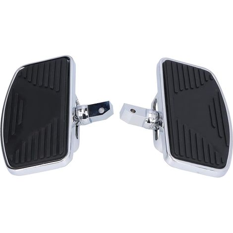 Cale-Pied Moto Réglable,repose pied moto,2 pièces repose-pieds larges réglables pour VTX1300 VTX1800 (1/5)