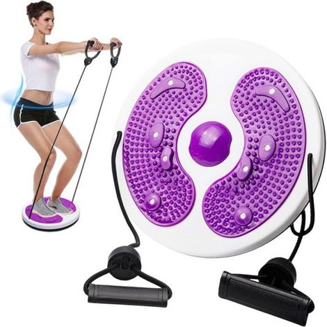Waist Board Équipement de Fitness à la Maison pour Fitness Twist Disque de Taille Disque de Torsion Fitness avec Corde (1/5)