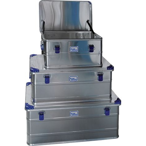 Iller Aluminiumbox Gr.M 64,5x36x28,5mm mit Stapelecken und 49l Volumen