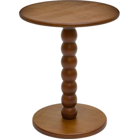 Table d’appoint ronde totem Marron 40x45 cm (1/3)