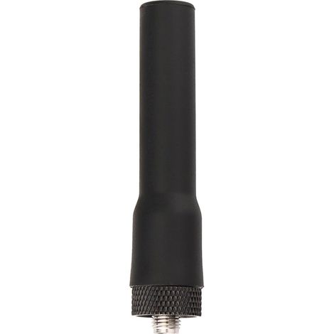 Antenne SMA-F Double Bande VHF UHF - 1 Pièce - Caoutchouc Souples - Gain 2,15 dBi - Pour Talkie Walkie Baofeng TYT - 6,6 cm Noir (1/5)