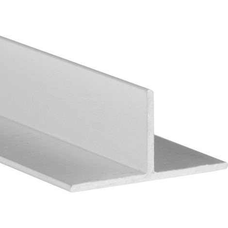 Profilé en T aluminium 20x20mm – Finition anodisée mate – Longueur 1 mètre – Épaisseur 1 mm – Pour métallerie et construction – REI (1/5)
