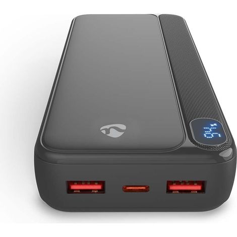 Powerbank 20000mAh, USB-C & USB-A, PD 20W, 3 Ausgänge (1/5)