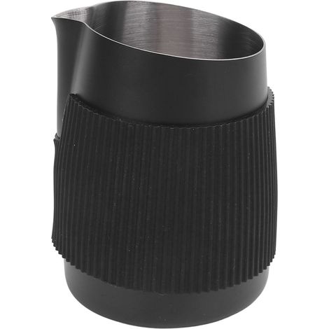 Pichet mousseur à lait en acier inoxydable de 420 ml avec graduation pour éviter les brûlures, facile à nettoyer, tasse à mousser le café (1/5)