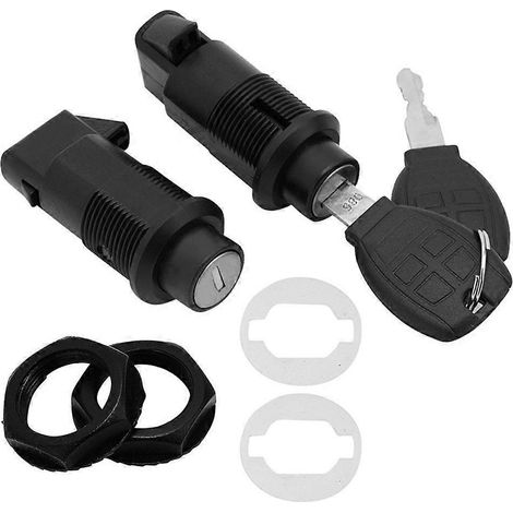 paire de serrures avec 2 clés, compatible avec les sacoches rigides universelles de moto (1/5)