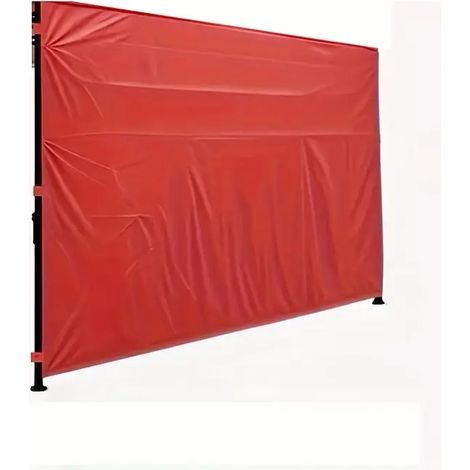 Panneau Latéral Instantané pour Gazebo – Toile Pare-Soleil – Pour Gazebo Pop Up – 1 Pièce – Protection Solaire et Intimité-Rouge (1/2)