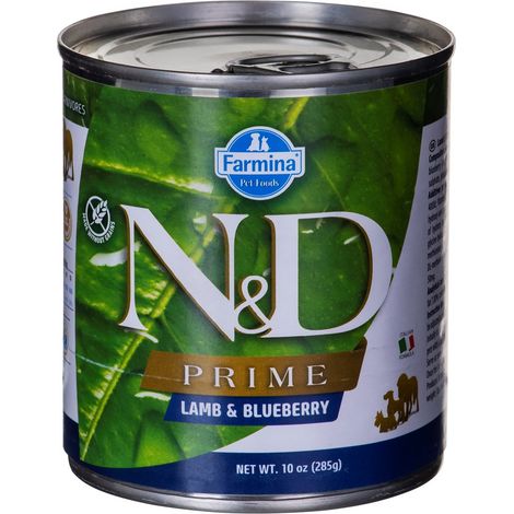 Farmina Dog N&D Prime Adult Agnello e Mirtilli  - Farmina Dog N&D Prime Adult Agnello e Mirtilli - Lattina Da 285 Gr (1/3)