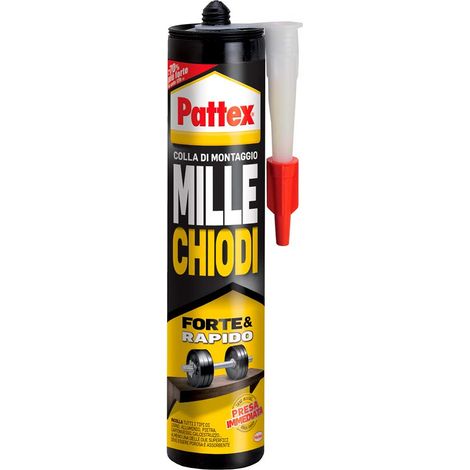 Millechiodi Pattex Forte per Incollaggio Rapido Presa Immediata cartuccia 400 g (1/5)