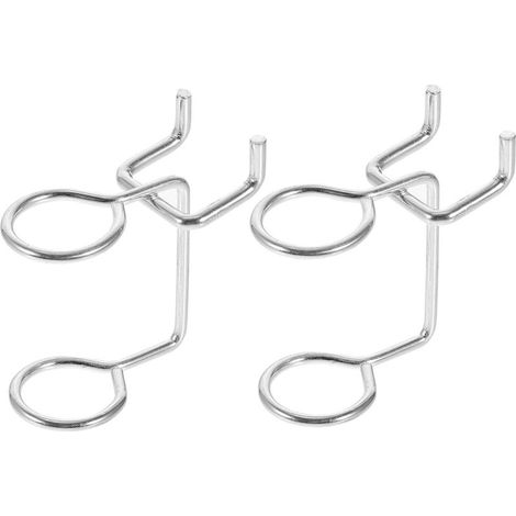 20 Pièces Crochet Pour Panneau Perforé Support De Panneau Perforé Porte-outils Électriques Cintres Pour Panneaux Perforés Portemanteau Fille Étagère De Rangement Ménage Le Fer (1/5)