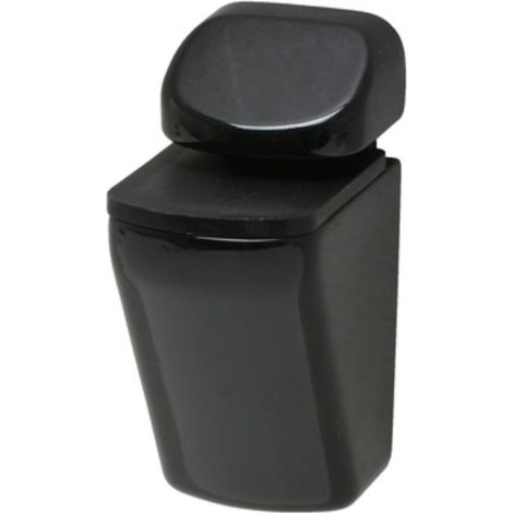 DURALINE - REGGIMENSOLA PER VETRO MINICLIP BLACK  4-24MM - MAX 20CM - MAX 25KG - COLORE NERO
