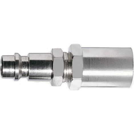 Innesto Rapido Maschio Con Portagomma Ø8X17 Per Aria Compressa