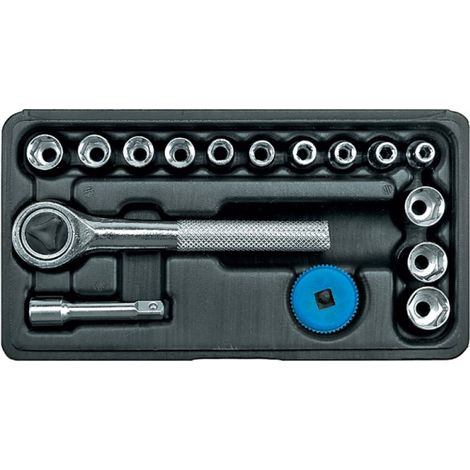 Coffret de 13 clés à douille 1/4 avec cliquet 58160 vorel (1/3)