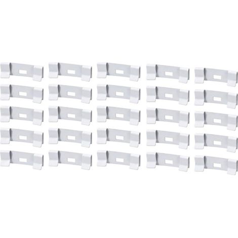 White curtain repair clips for window blinds, tabs (1/5)