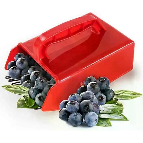 HONORNIC - Cueille-baies portable, râteau à peigne en métal, pelle à cueillir les fruits, outil de jardin pour la récolte des myrtilles (1/5)