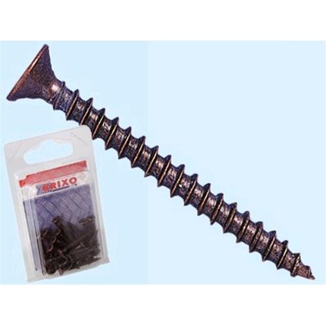 Viti legno Truciolare Bronzate Brixo - 3,5x35 mm  Cf. 12 Blister 15 pz (300pz)