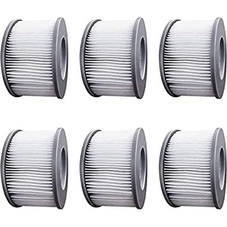 Jacuzzi-Filter – Filterkartusche für aufblasbare Pools – Kompatibel mit allen Whirlpool-Modellen – 6er-Pack (1/5)