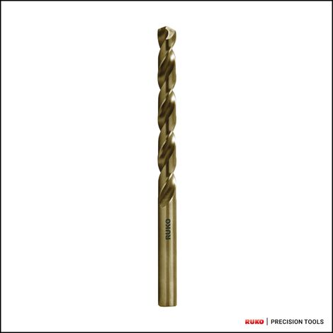 RUKO Spiralbohrer DIN 338 Typ VA HSS-Co5 Spirallänge 12mm 10 Stk