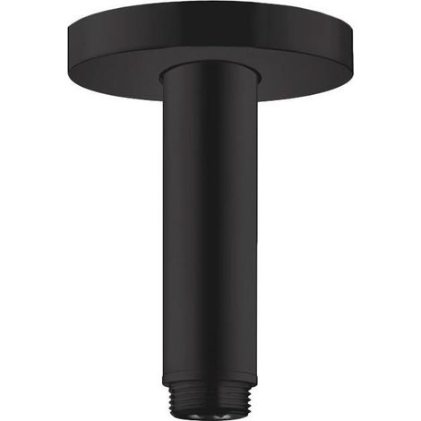 Bras de douche S 100 mm plafond M 1/2noir mat
