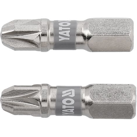 Pozidriv-Bitsatz PZ3, 25 mm, 2-teilig, S2-Stahl