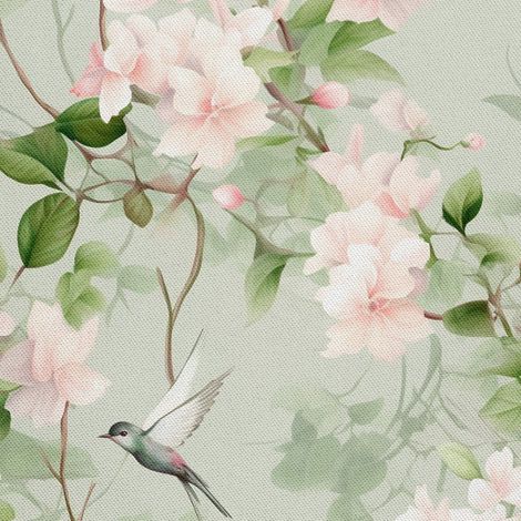 Tela Oxford para decoración de exteriores - Motivo de flores I DX5561 (1/5)