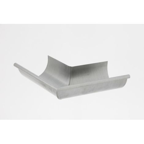 Equerre 1/2 ronde de 25 extérieure sans pince zinc naturel - VMZINC - 220030914