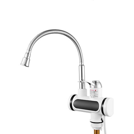 Robinet Chauffant Électrique Сhauffe-Eau 230 V pour Cuisine, Jardin, Salle de bain, Caravane, Camping, Smart Heater, Chauffage Instantané [Classe énergétique A] (1/4)