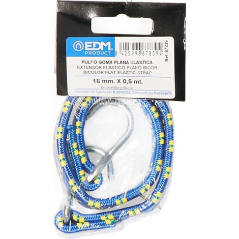 4 Sangle Élastique Plate Bicolore 0.5mts. (1/3)