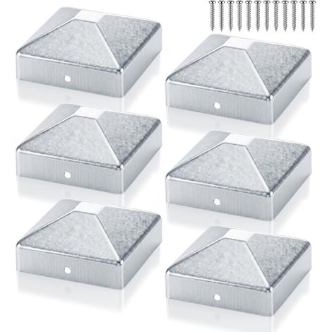6 Pièces Chapeau Poteau 7x7cm (1/5)