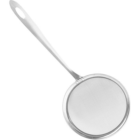 Cuillère Écumoire Maille Fine Long Manche Acier Inoxydable Écumoire Hot Pot Écumoire Graisse Bouillon Filtre Nourriture pour Écumer Graisse Mousse (1/5)