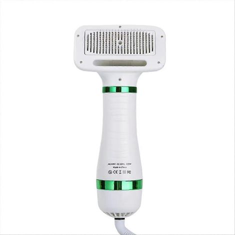 Sèche-poils pour animaux avec brosse carde, outil de séchage pour animaux, sèche-poils, prise européenne (1/5)