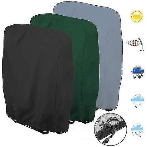 Housse de protection imperméable et anti-UV pour chaise longue pliante/transat/mobilier de jardin vert (1/3)