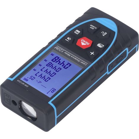 Instrument de mesure de distance, télémètre laser, règle électronique infrarouge portable de haute précision SW-M120A (1/5)