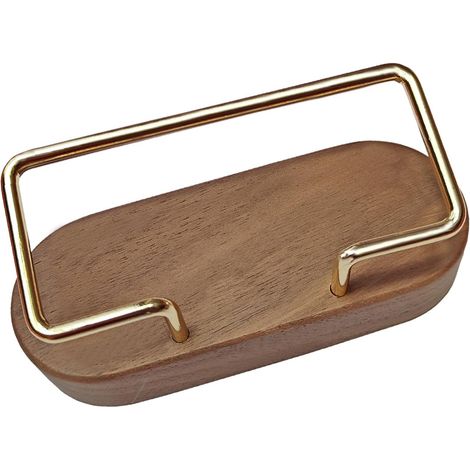 Porte-cartes de visite en bois de noyer personnalisé, organisateur pour bureau, comptoir, hôtels