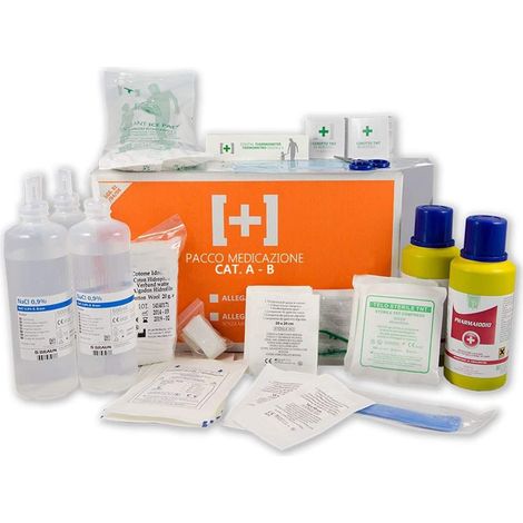 Kit di reintegro allegato 1 per cassetta medica pronto soccorso + 3 dip s/sfigmo