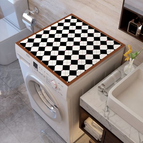 Tapis en cuir pour machine à laver, housse anti-poussière pour réfrigérateur, imperméable et antidérapante, 1 pièce - 60 x 60 cm-AquaForge (1/5)