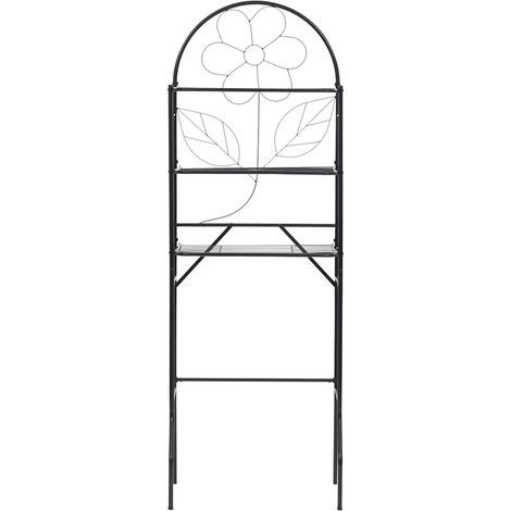 Maison Exclusive - Scaffale da Bagno Nero 60x33x174 cm (1/5)