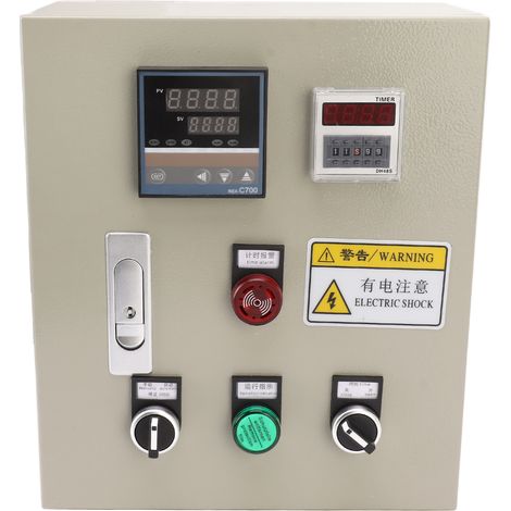 Digitaler PID-Temperaturregler 0–400 °C, 380 V AC, 15 kW, mit Thermoelement und präziser Digitalanzeige für Industrieöfen (1/5)