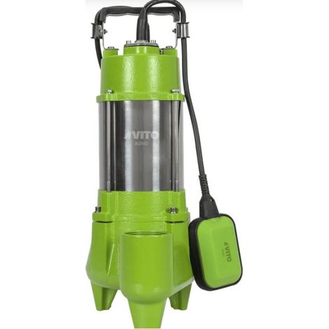 Pompe de relevage Eaux usées 1500W Regards Egouts Caves Inondées Cuve Acier Inoxydable VITO