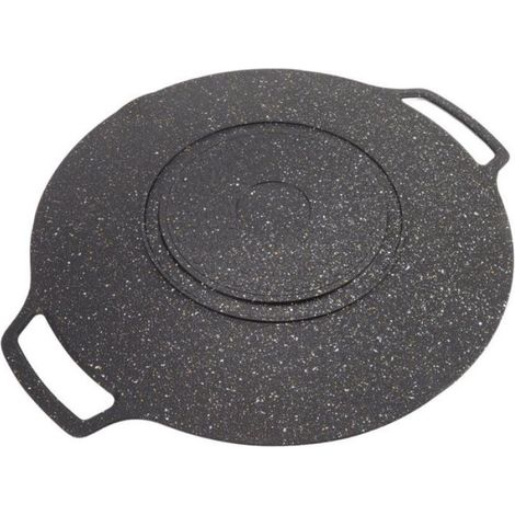 Plaque Barbecue - Alliage D Aluminium - Pour Cuisiniere A Induction Et Flamme Nue - Usage Interieur Et Extérieur - 1 Unite