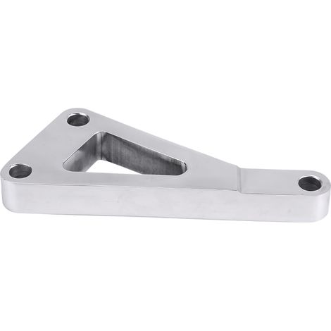 Kit support alternateur alu poli argenté + platine pompe à eau pour Chevy SBC 350 petit bloc V8 courroie serpentine (1/5)