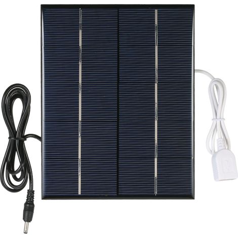 3,5 W 5 V polykristallines Silizium-Solarpanel mit Solarzelle für Ladegerät, USB-Anschluss und Lithium-Akkuladung (1/5)