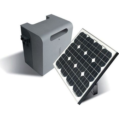 Kit solaire photovoltaïque pour alimentation 24V avec caisson batterie King Gates GOGREENKIT