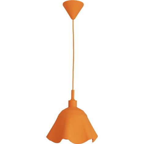 Naeve Leya Plafonnier suspendu dôme orange 1xE27