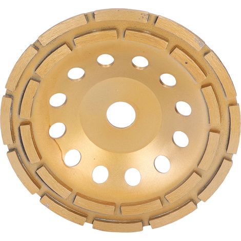 Meule Diamantée Double Rangée 230mm/9.1in pour Béton Ciment Granit Marbre, Disque à Meuler Haute Efficacité et Coupe Précise (1/5)