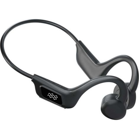 Casque Conduction Osseuse Écouteur Bluetooth Sport sans Fil,Oreilles Libres Confort,8h d\'Autonomie pour Le Running/Vélo (1/4)