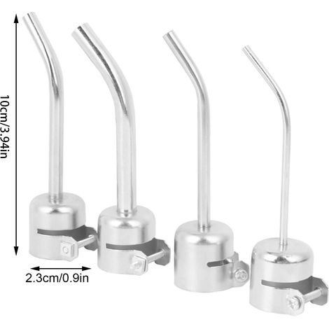 Boquilla universal de aleación de aluminio para pistola de aire caliente, accesorios de soldadura y soldadura fuerte para pistola de calor 850 (1/5)