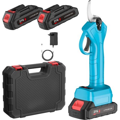 Tijeras de podar eléctricas, diseño inalámbrico, potente rendimiento, 500 W, 25 mm (1/2)