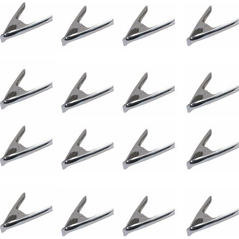 Dapetz ® 6 Inch Metal Spring Clamps 16 Pieces for Woodwork - Rust Proof Market Stall Tarp Clips Clamps 50mm Jaw Capacity - Metal Clips All Steel Construction 150mm Length (1/5)