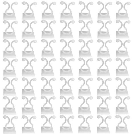 Plante Grimpant Fixations Murales Clips Crochet Auto-adhésif pour Fixateur Mural pour la Protection des Plantes Soutient la Plantation, Décoration de la Maison, 15 mm, 50 Pièces (1/5)